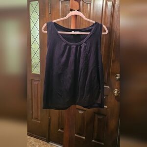 Carole Little Black Scoop Neck Tank Top